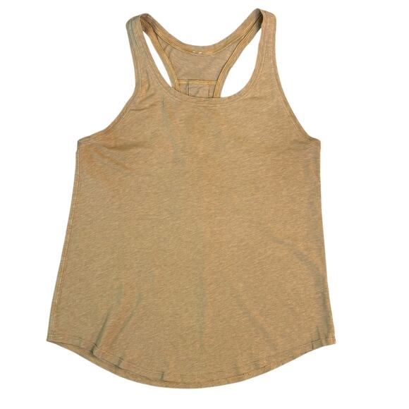 Lululemon Athletica Tops - Lululemon Women’s Love Tank Round Hem Pleated Heathered Spiced Bronze Sz Medium